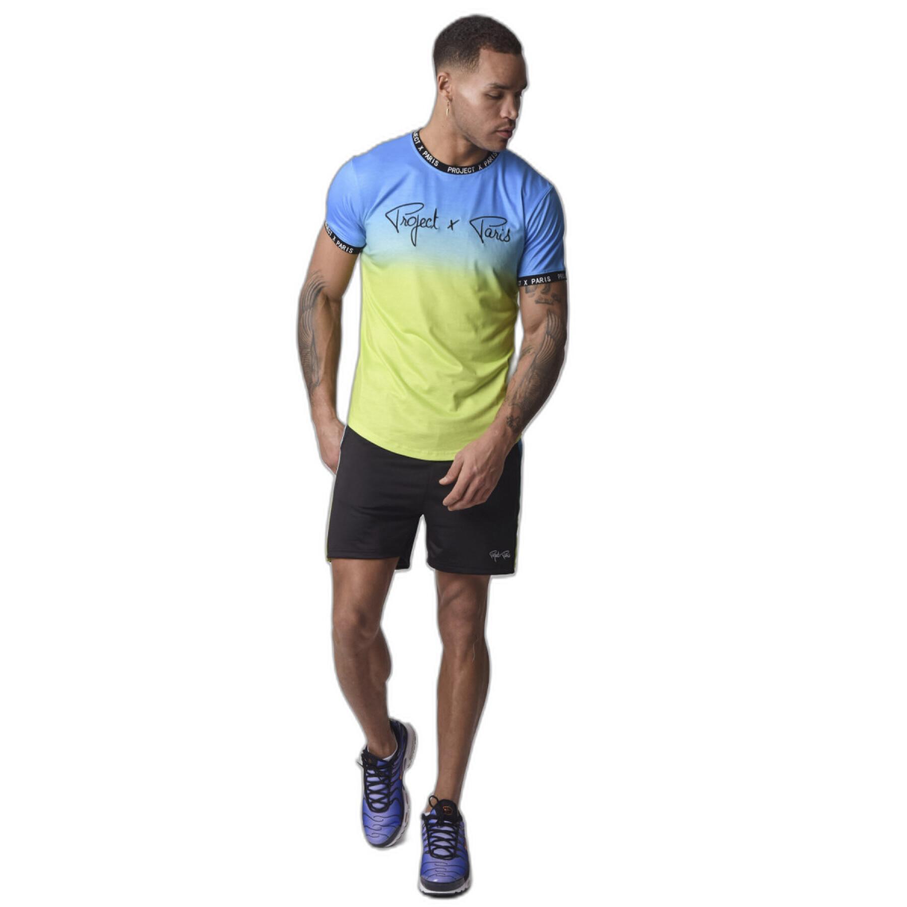 Bedrukte shorts met kleurverloop Project X Paris