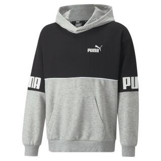 Kinder sweatshirt met capuchon Puma Power Colorblock TR B